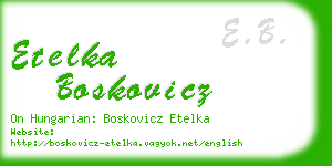 etelka boskovicz business card